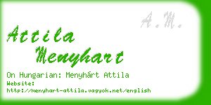 attila menyhart business card