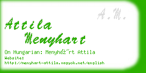 attila menyhart business card
